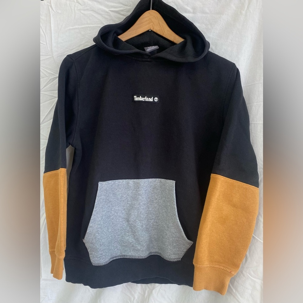 TIMBERLAND KIDS COLOR BLOCK PULLOVER HOODIE